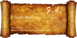 Floch Attila névjegykártya